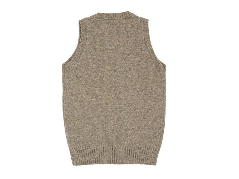 Charpentier de Vaisseau Kurson Wool Knit Vest  LIGHT BROWN