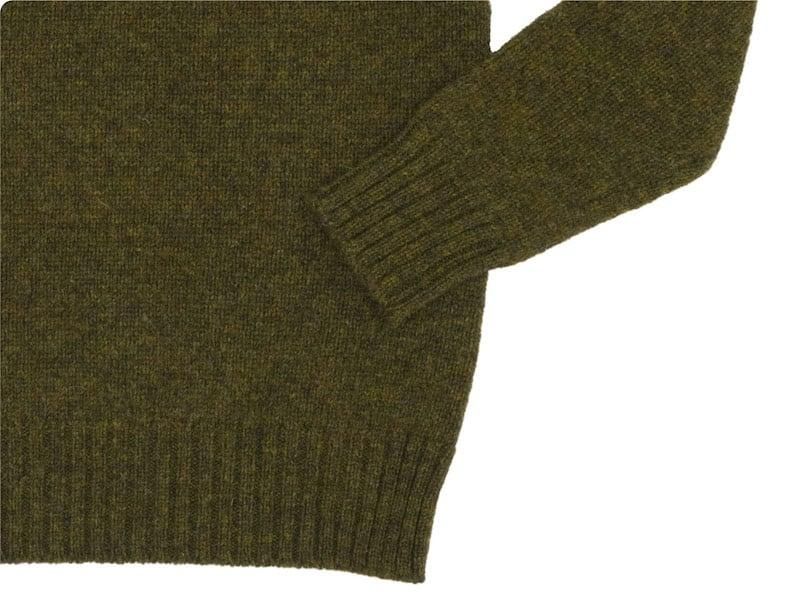 Charpentier de Vaisseau Karl Shetland Crew Neck Knit KHAKI