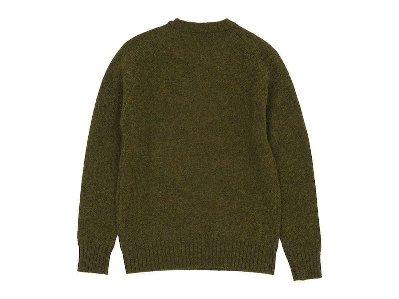 Charpentier de Vaisseau Karl Shetland Crew Neck Knit KHAKI