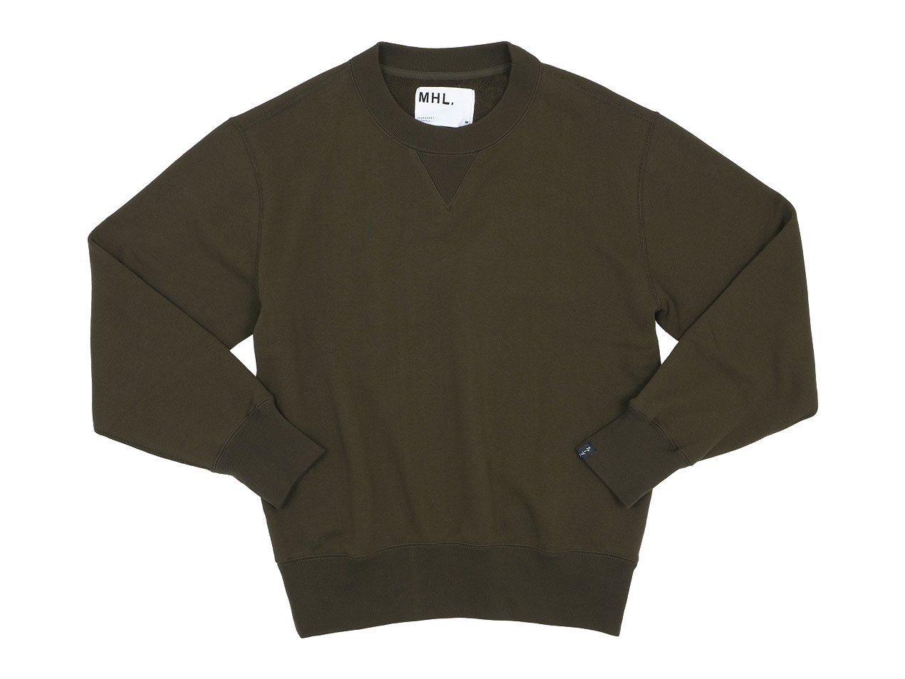 MHL. LIGHT LOOPBACK COTTON CREW NECK 180Khaki ̥󥺡