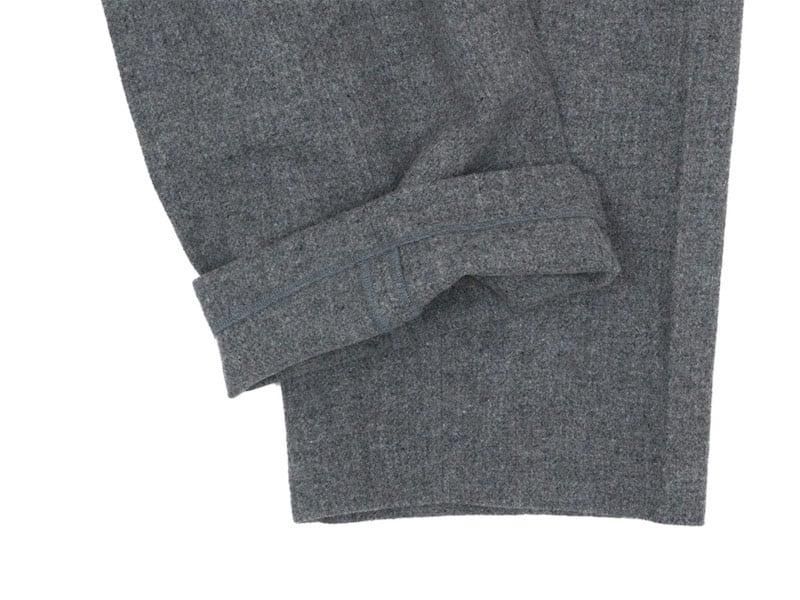 Charpentier de Vaisseau Brent Tweed Tuck Pants GRAY