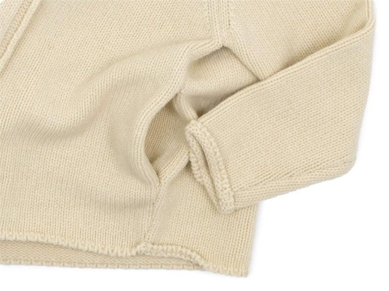 Atelier d'antan Degasʥɥ Wool Knit Cardigan NATURAL