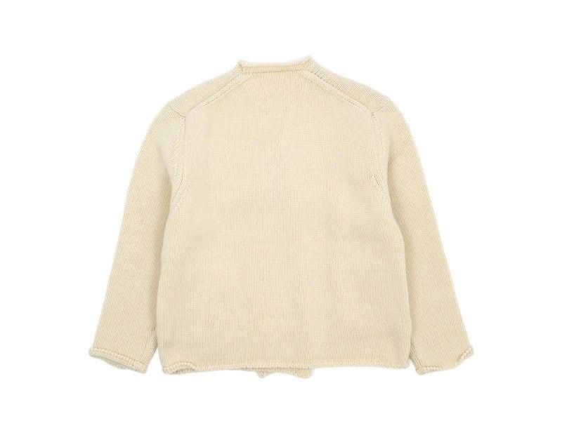 Atelier d'antan Degasʥɥ Wool Knit Cardigan NATURAL