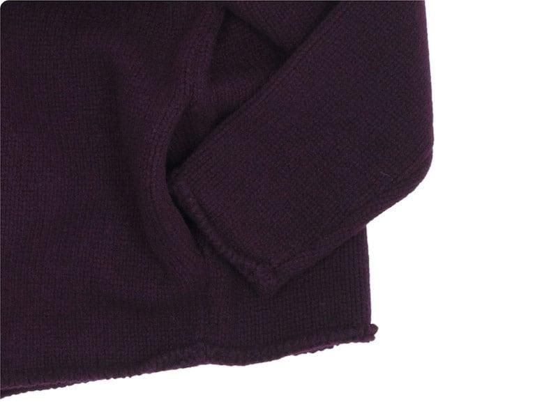 Atelier d'antan Degasʥɥ Wool Knit Cardigan WINE
