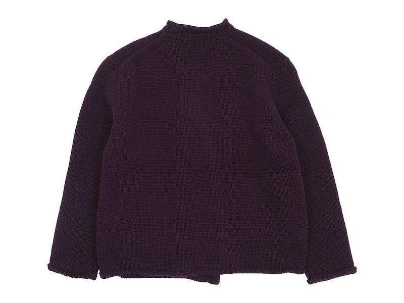 Atelier d'antan Degasʥɥ Wool Knit Cardigan WINE