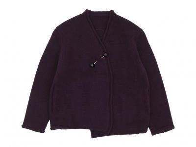 Atelier d'antan Degasʥɥ Wool Knit Cardigan WINE
