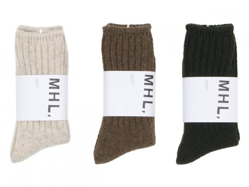 MHL. WOOL RIB SOCKS̥ǥ