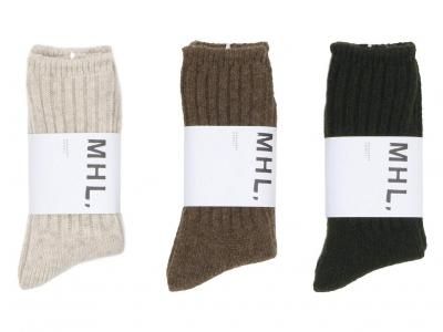 MHL. WOOL RIB SOCKS̥ǥ