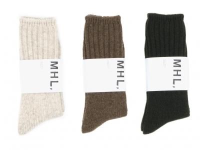 MHL. WOOL RIB SOCKS̥󥺡