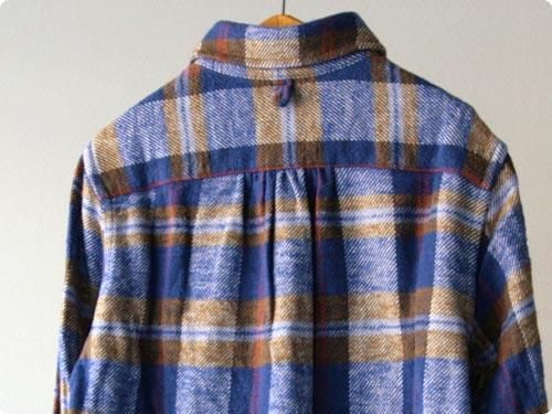 maillotSunset flannel check B.D. p/o shirts BLUE CHECK