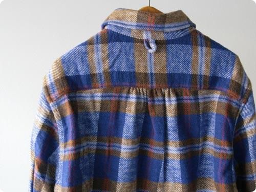 maillotSunset flannel check B.D. shirts BLUE CHECK