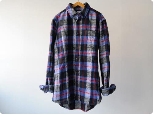 maillotSunset flannel check B.D. shirts PURPLE CHECK