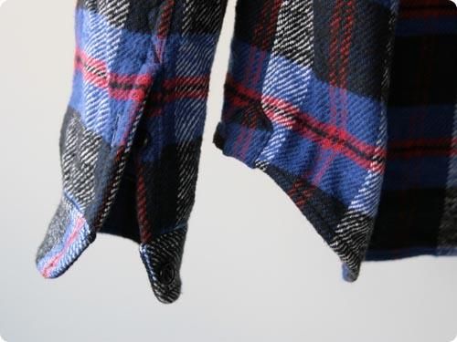 maillotSunset flannel check B.D. shirts PURPLE CHECK