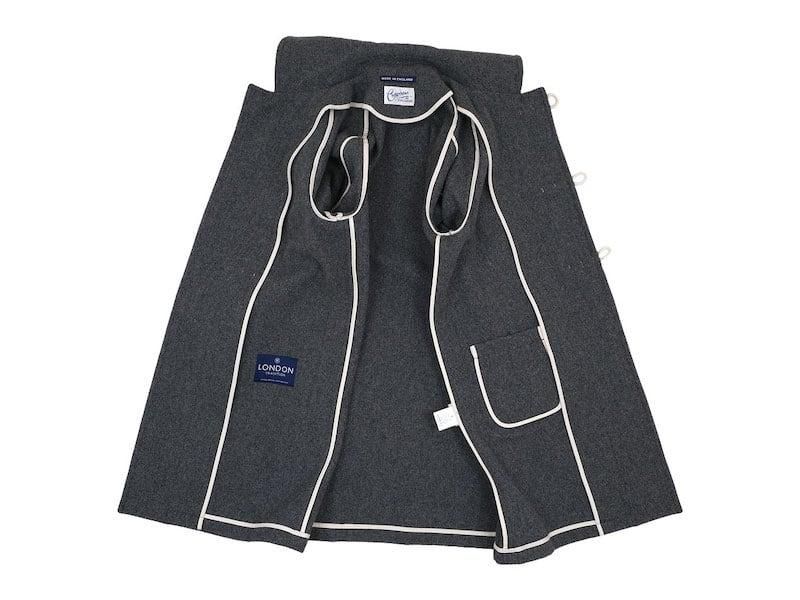 Charpentier de Vaisseau Toril Shawl Long Coat GRAY