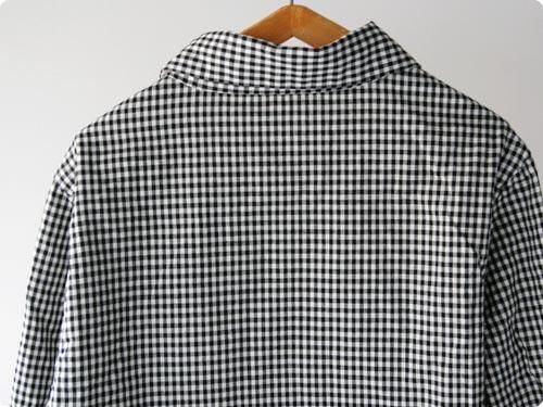 EEL FUKURAMUNO SHIRTS 17 BLACK GINGHAM