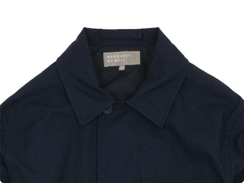 MARGARET HOWELL BRUSHED WOOL COTTON TWILL BLOUSON 120NAVY ̥󥺡