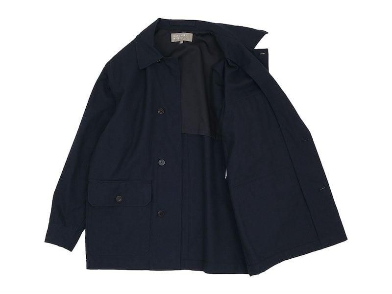 MARGARET HOWELL BRUSHED WOOL COTTON TWILL BLOUSON 120NAVY ̥󥺡