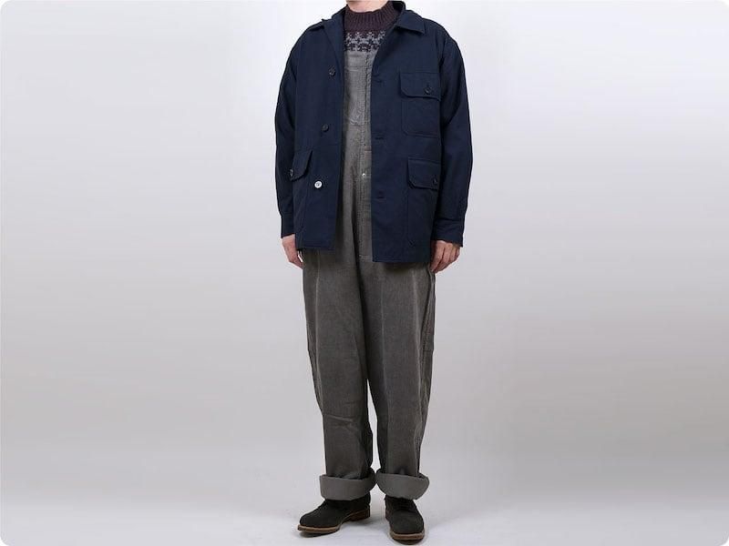 MARGARET HOWELL BRUSHED WOOL COTTON TWILL BLOUSON 120NAVY ̥󥺡