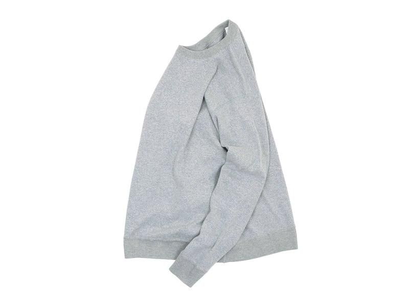 YAECA 󥭥 COTTON RIB 롼ͥå GRAY ̥󥺡