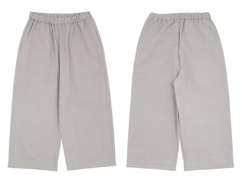 Atelier d'antan Peytonʥڥȥ Cotton wide pants GRAY