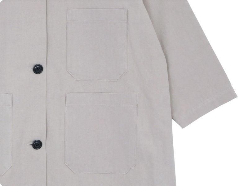 Atelier d'antan Godardʥ Cotton Coat GRAY
