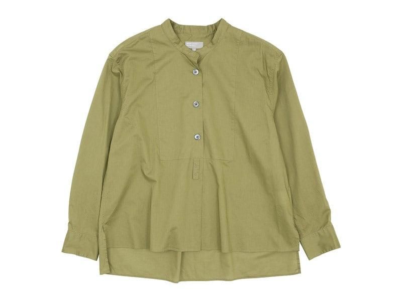 MARGARET HOWELL SHEER COTTON SHIRTS 180KHAKI 〔レディース