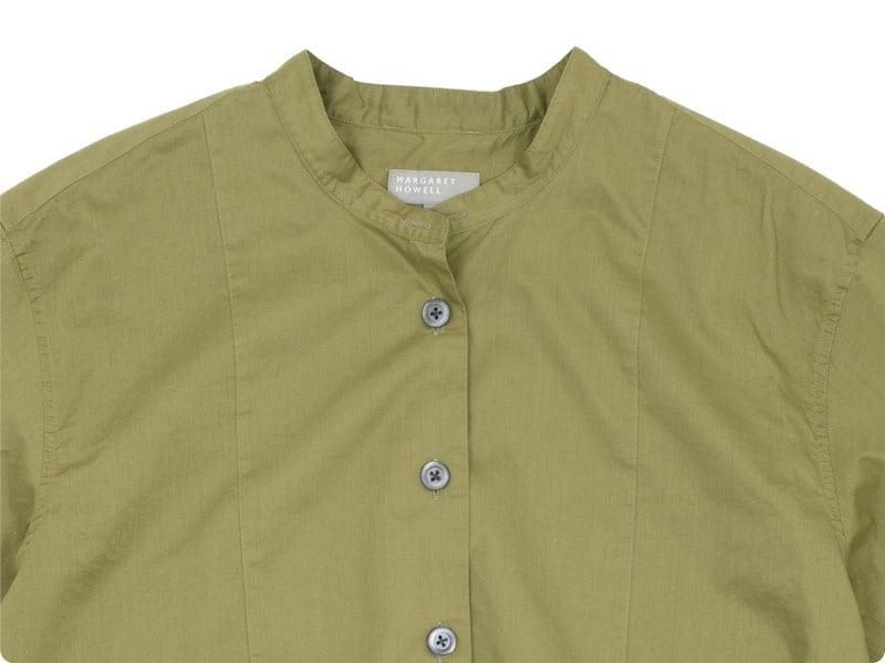 MARGARET HOWELL SHEER COTTON SHIRTS 180KHAKI ̥ǥ