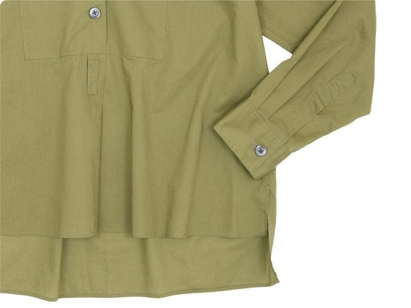 MARGARET HOWELL SHEER COTTON SHIRTS 180KHAKI 〔レディース