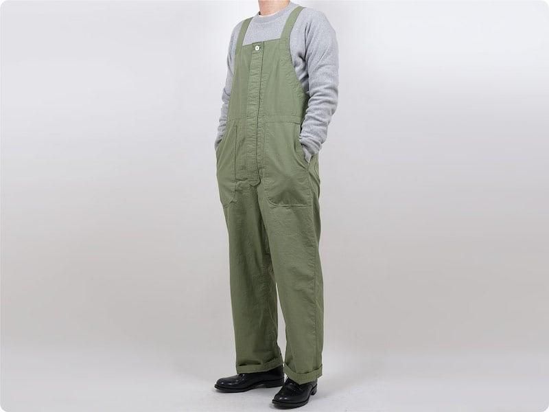 日本製 LOLO LIKE ロロライク 綿麻ツイル オーバーオール ブラウン M LOLO コットンリップストップ オーバーオール OLIVE LOLO通販
