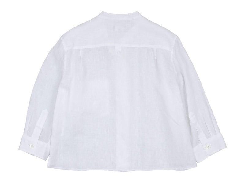 MARGARET HOWELL SHIRTING LINEN I NO COLLAR SHIRTS 30WHITE̥ǥ