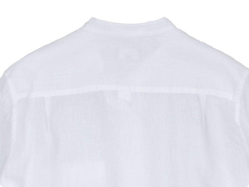 MARGARET HOWELL SHIRTING LINEN I NO COLLAR SHIRTS 30WHITE̥ǥ