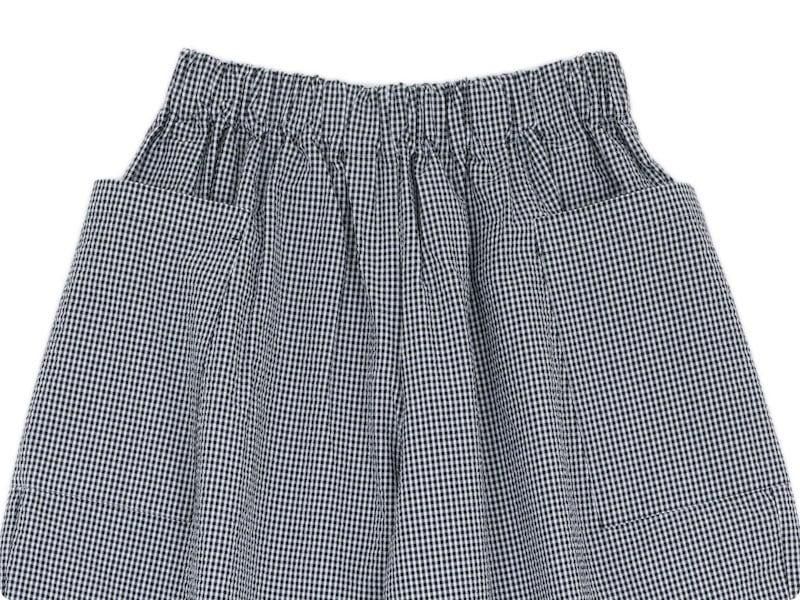 Atelier d'antan Perriereʥڥꥨ Cotton Pants WHITE x BLACK CHECK