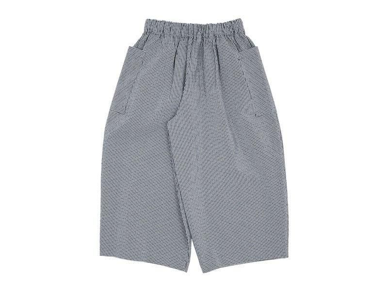 Atelier d'antan Perriereʥڥꥨ Cotton Pants WHITE x BLACK CHECK