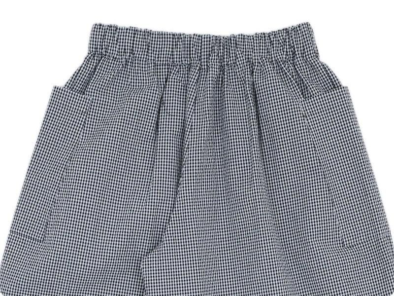 Atelier d'antan Perriereʥڥꥨ Cotton Pants WHITE x BLACK CHECK