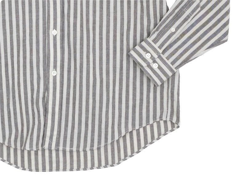 ENDS and MEANS B.D. Shirts BROWN STRIPE