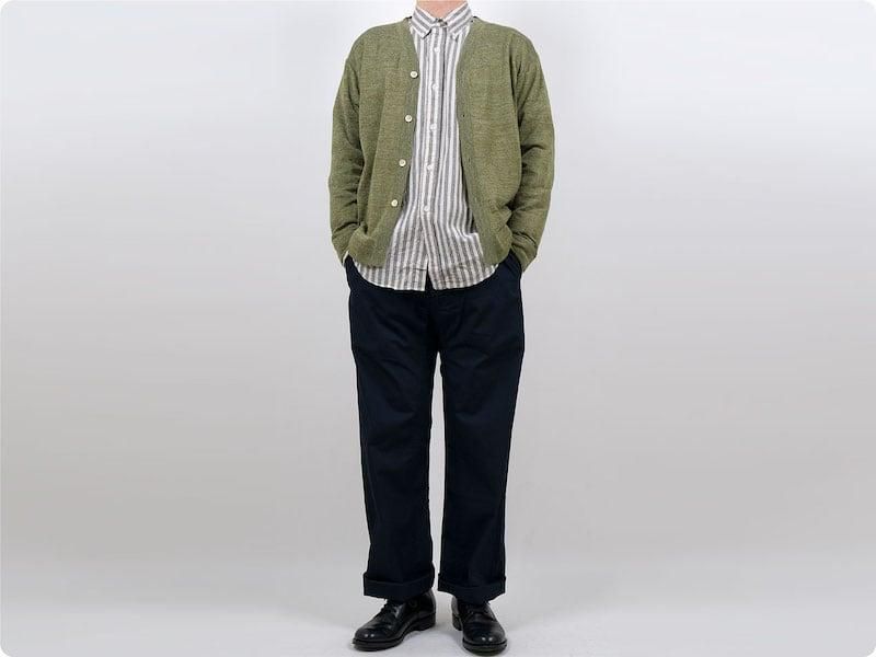 ENDS and MEANS B.D. Shirts BROWN STRIPE