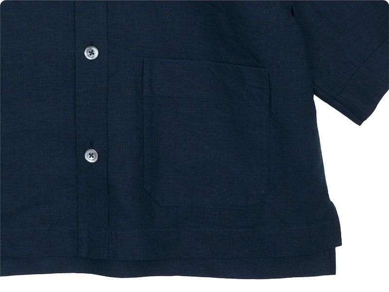 MARGARET HOWELL LINEN S/S SHIRTS 121DARK NAVY̥ǥ
