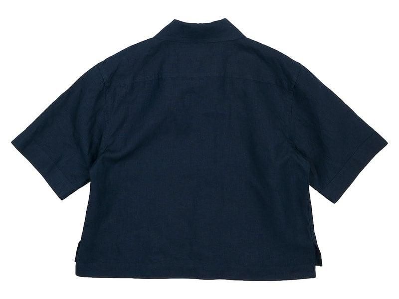MARGARET HOWELL LINEN S/S SHIRTS 121DARK NAVY̥ǥ