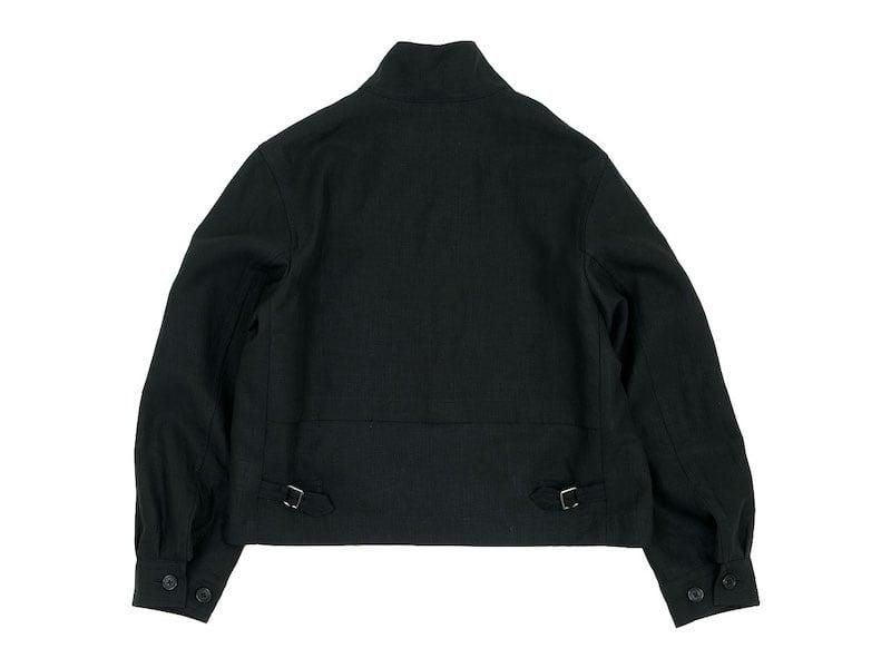 MARGARET HOWELL DENSE LINEN POPLIN BLOUSON 10BLACK