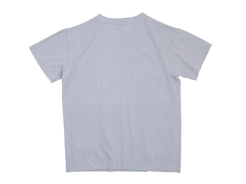 homspun(ホームスパン) 30/1天竺半袖Tシャツ ライトグレー