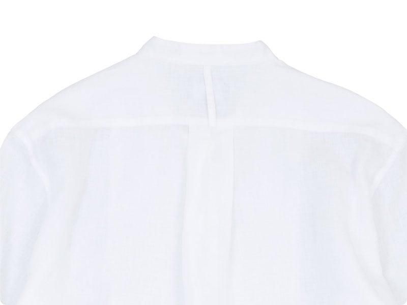 MARGARET HOWELL LINEN VOILE NO COLLAR SHIRTS 30WHITE̥ǥ