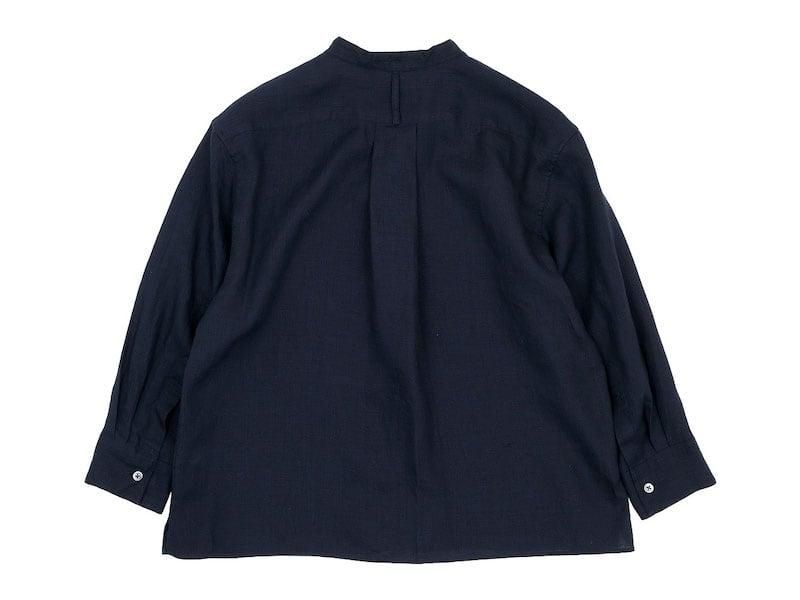 MARGARET HOWELL LINEN VOILE NO COLLAR SHIRTS 23CHARCOAL̥ǥ