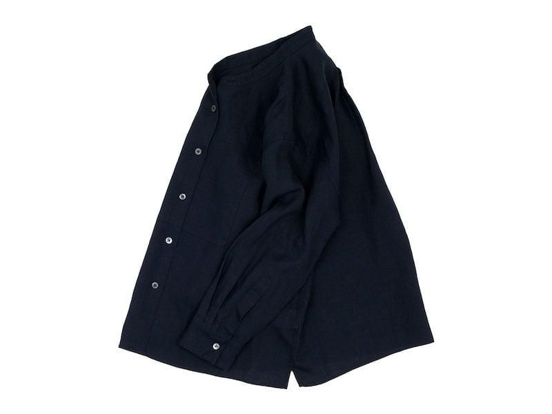 MARGARET HOWELL LINEN VOILE NO COLLAR SHIRTS 23CHARCOAL̥ǥ