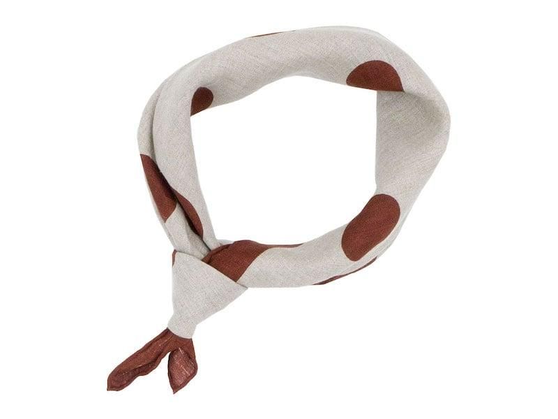 MARGARET HOWELL OVERSIZED SPOT SCARF 42NATURAL ̥ǥ