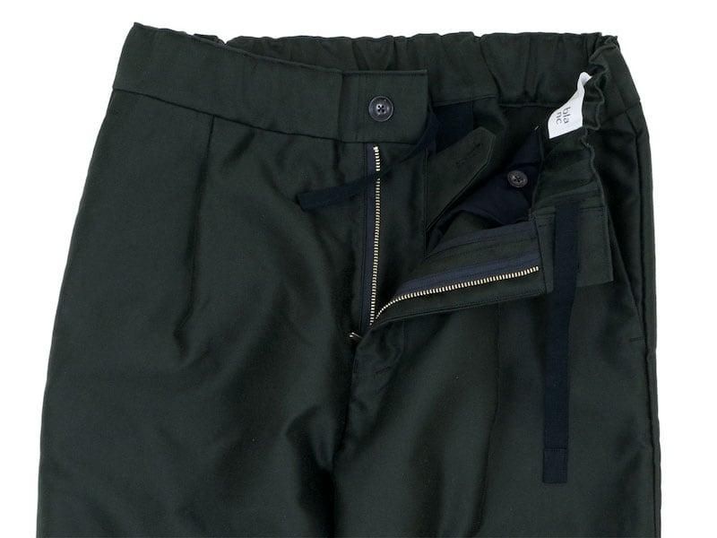 blanc one tuck trousers 