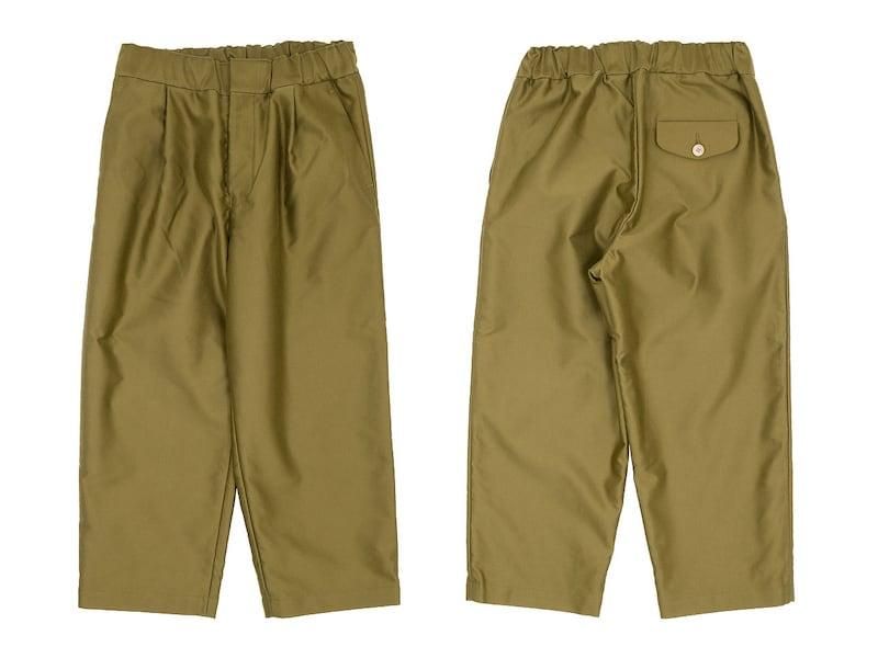 blanc one tuck trousers brass