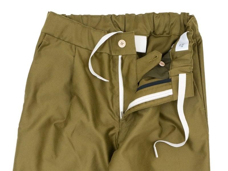 blanc one tuck trousers brass