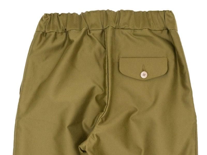 blanc one tuck trousers brass