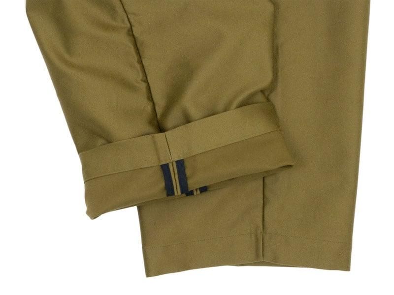 blanc one tuck trousers brass