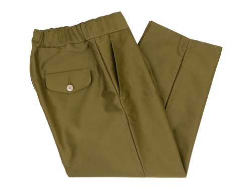 blanc one tuck trousers brass